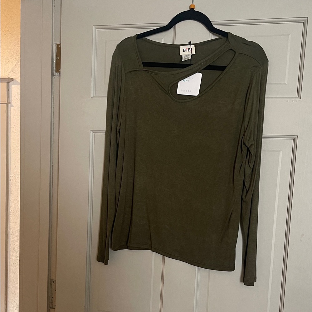BiBi Olive Long Sleeve Women's Top